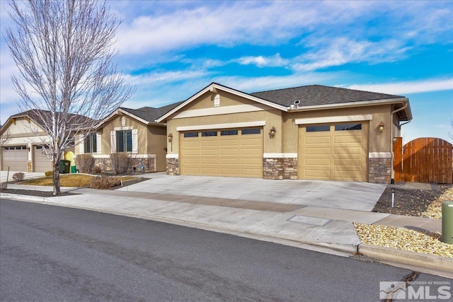 view of front of home featuring a garage