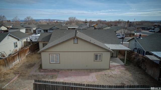 rear view of house featuring a patio area