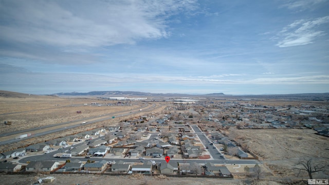 aerial view featuring a mountain view