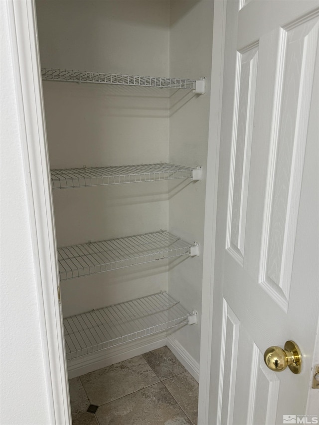 view of pantry