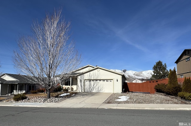 ranch-style house with a garage