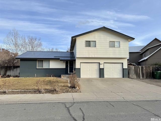 view of front of home featuring a garage