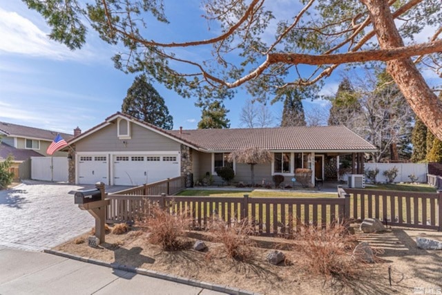 ranch-style house with a garage