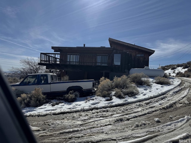 exterior space featuring a deck