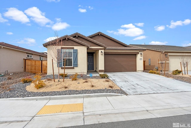 view of front of home featuring a garage