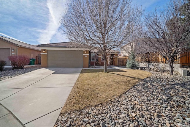 ranch-style house with a garage