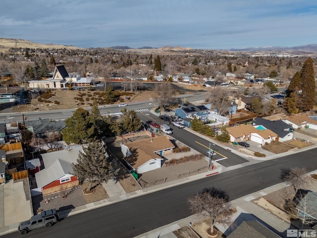 aerial view featuring a residential view