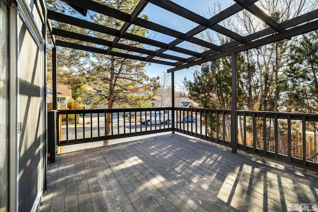 view of wooden terrace