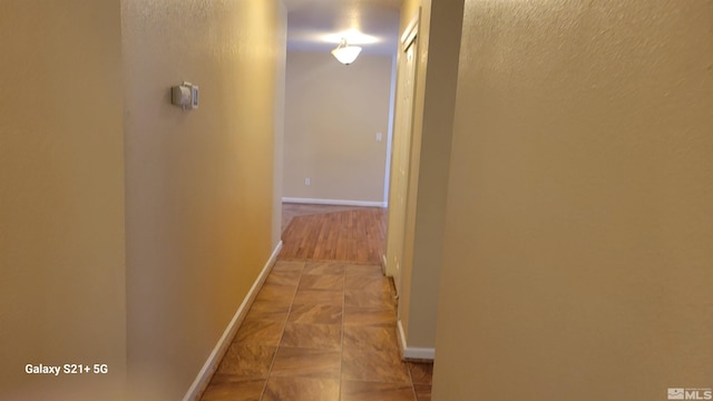 hallway with baseboards