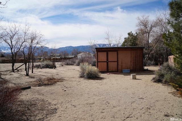 exterior space featuring a mountain view and a rural view