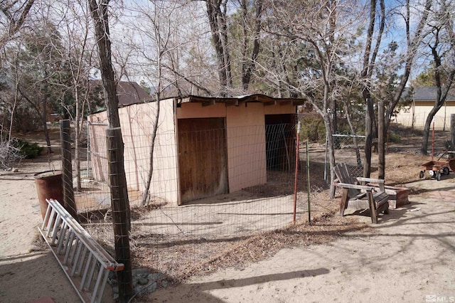 view of outbuilding with an outbuilding