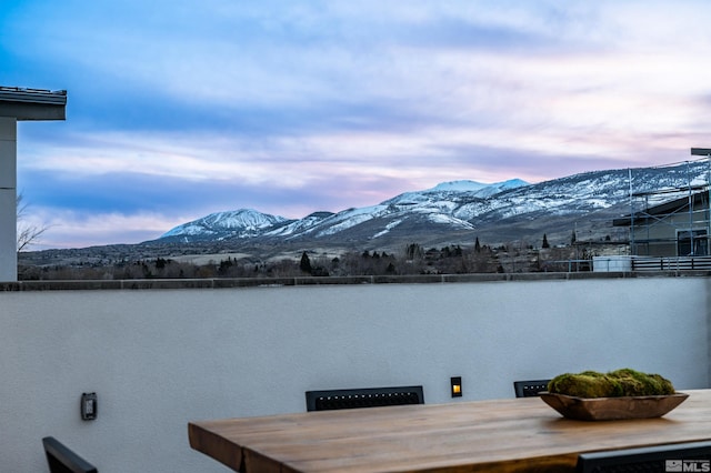 property view of water with a mountain view