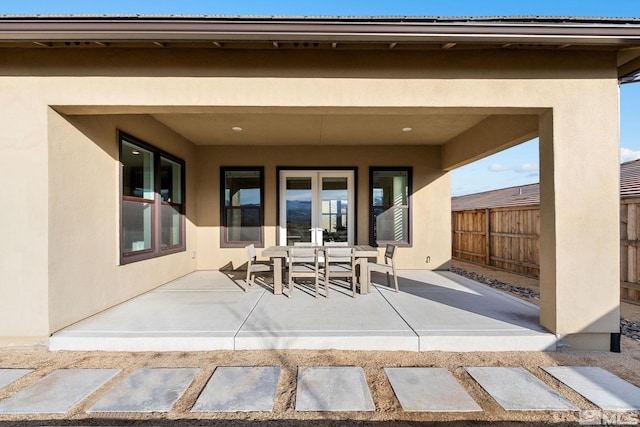 view of patio / terrace with fence