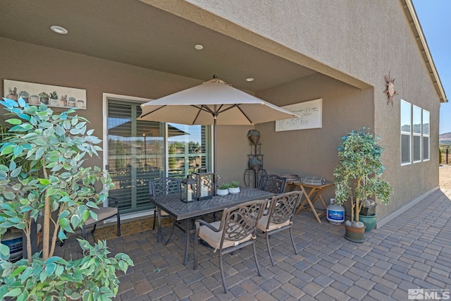 view of patio / terrace with outdoor dining space