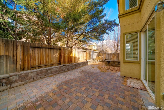 view of patio / terrace with a fenced backyard