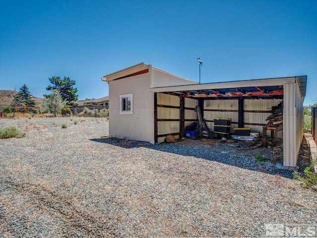 view of outbuilding