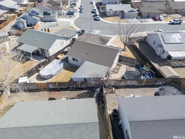 bird's eye view featuring a residential view