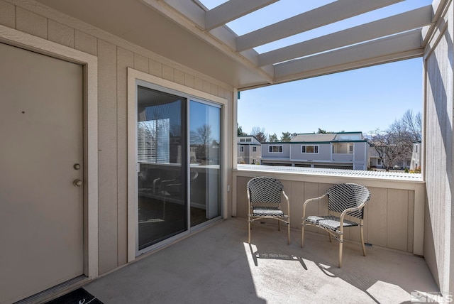 view of balcony