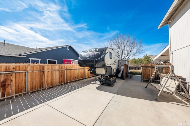 view of patio / terrace featuring a fenced backyard