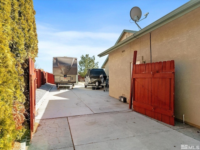 view of patio with fence