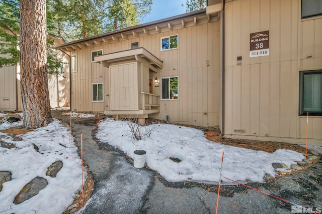 view of rear view of property