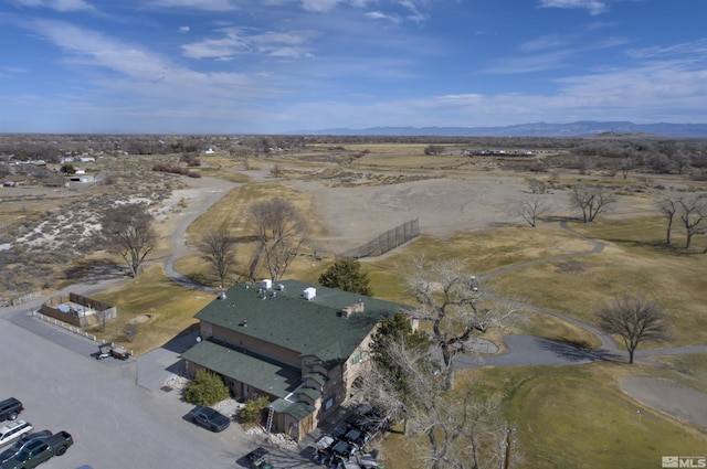 bird's eye view featuring a mountain view