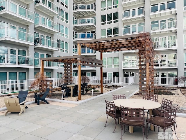 exterior space with fence