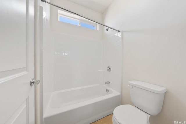 full bath featuring shower / bath combination and toilet