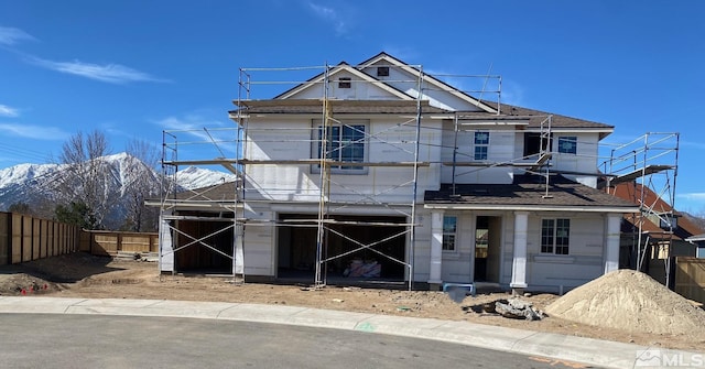 unfinished property with fence