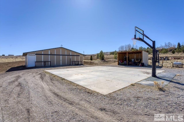 view of basketball court