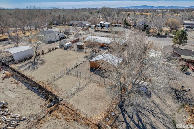 bird's eye view with a residential view