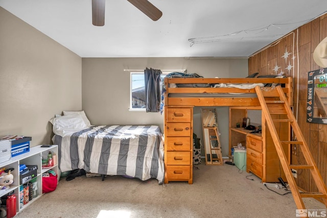 bedroom featuring carpet