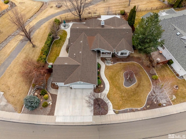 birds eye view of property