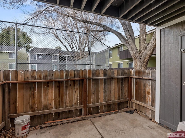 view of patio / terrace with fence