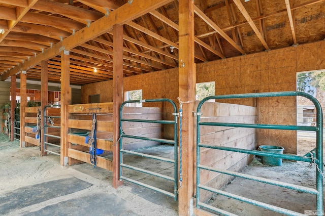 view of horse barn