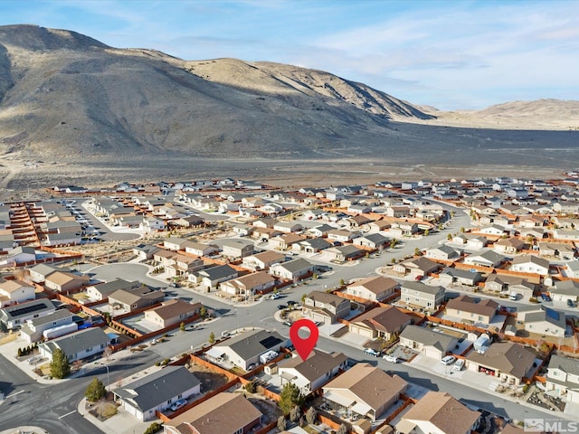 mountain view with a residential view