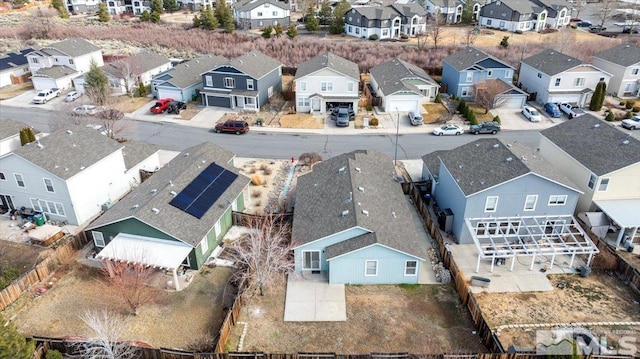 drone / aerial view featuring a residential view