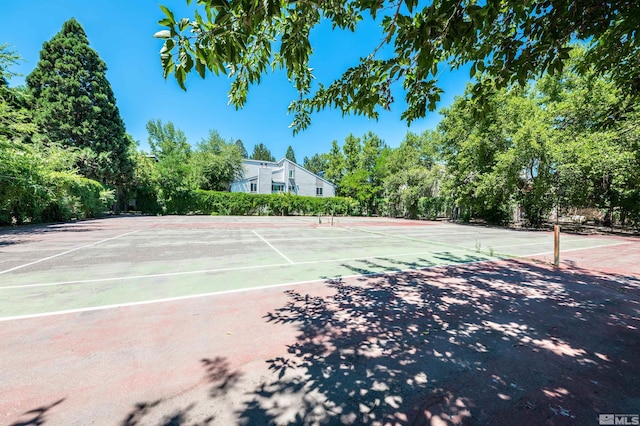 view of sport court