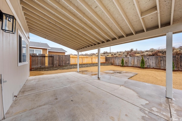 view of patio / terrace featuring a fenced backyard