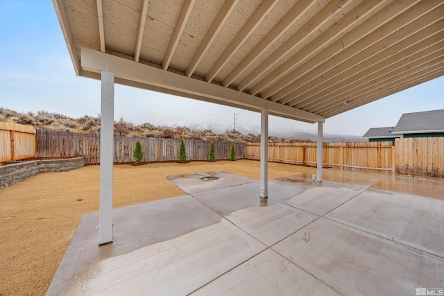 view of patio / terrace featuring a fenced backyard