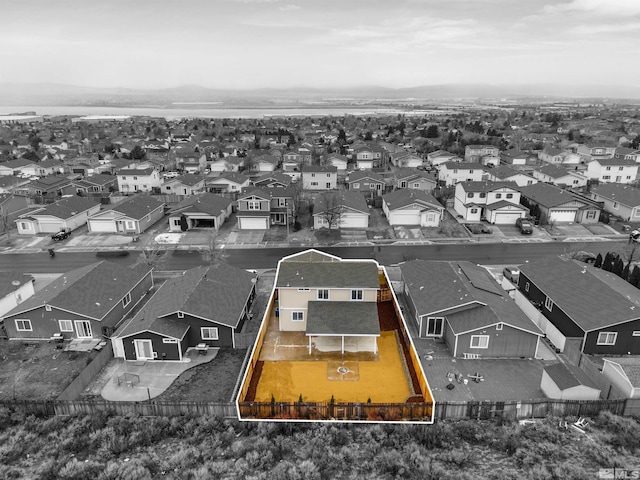 birds eye view of property featuring a residential view