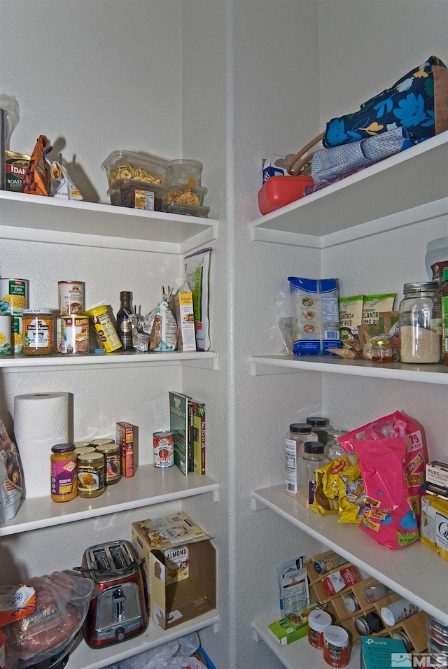 view of pantry