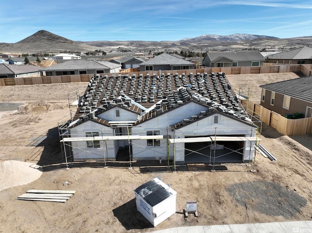 exterior space featuring a residential view and a mountain view