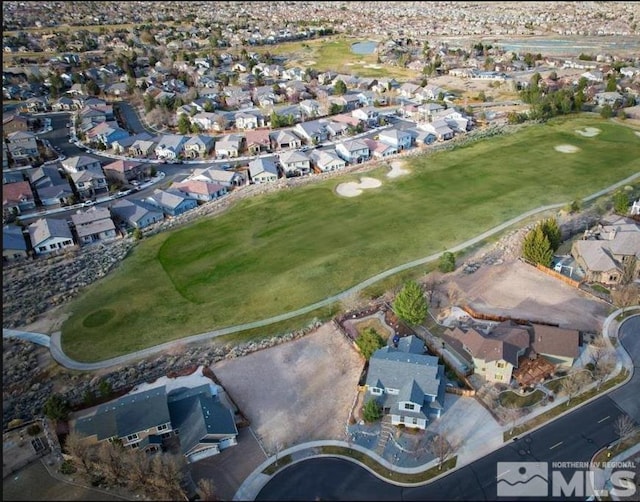 bird's eye view featuring a residential view