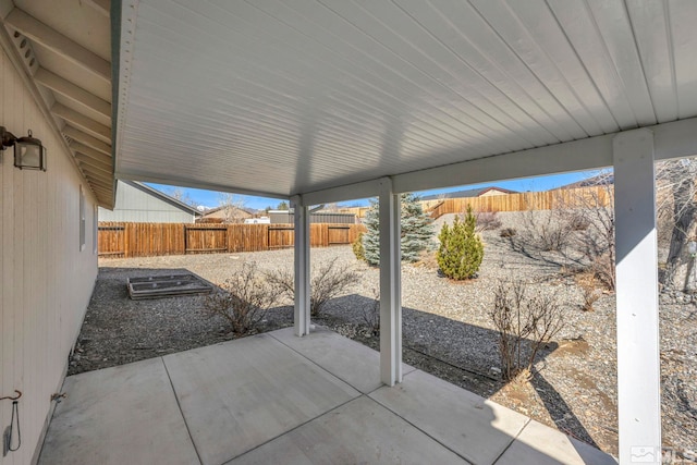 view of patio / terrace featuring a fenced backyard