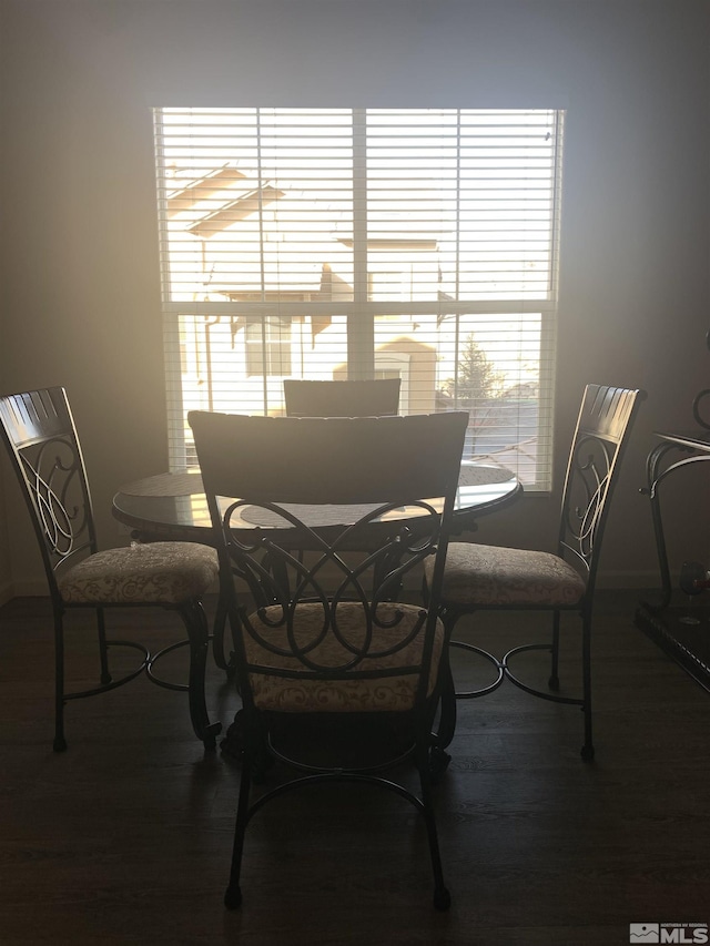 view of dining room