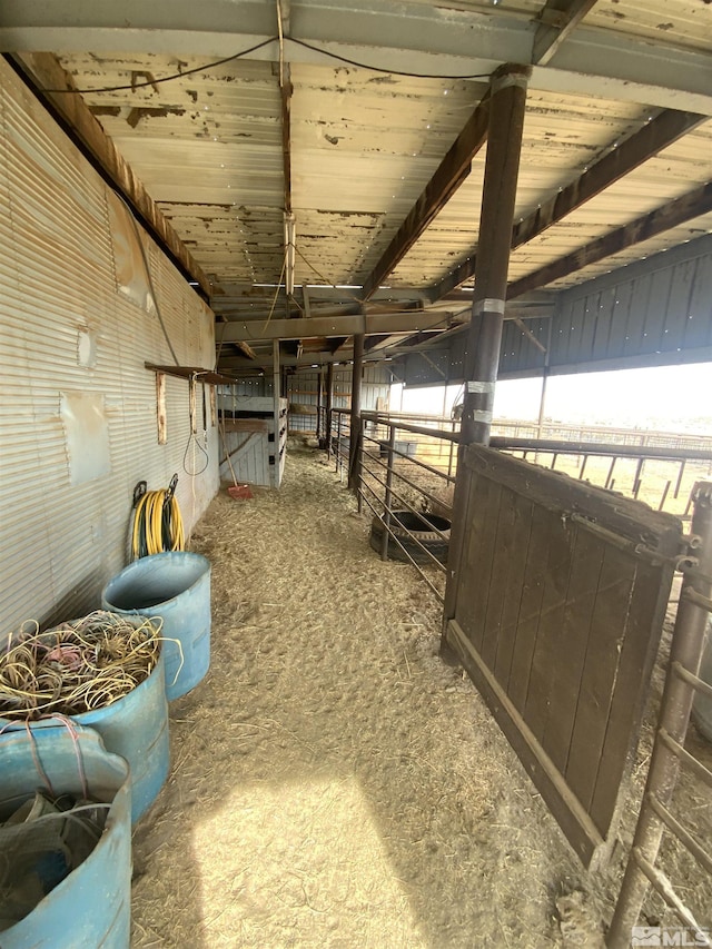 view of horse barn