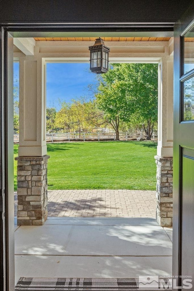 view of doorway to outside