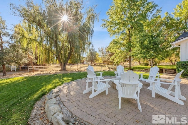 view of patio / terrace with fence