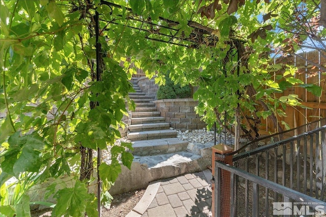 view of stairs